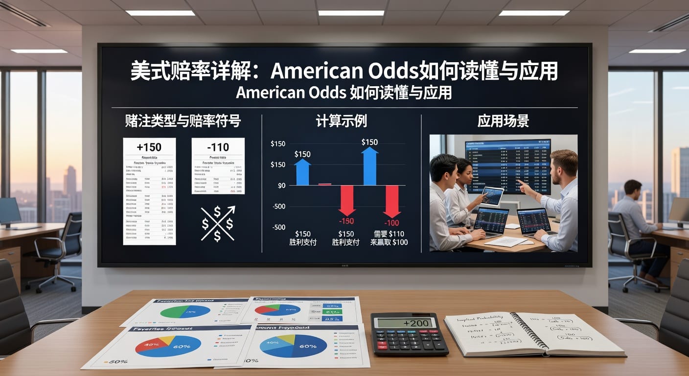 美式赔率 american odds 详解与换算方法